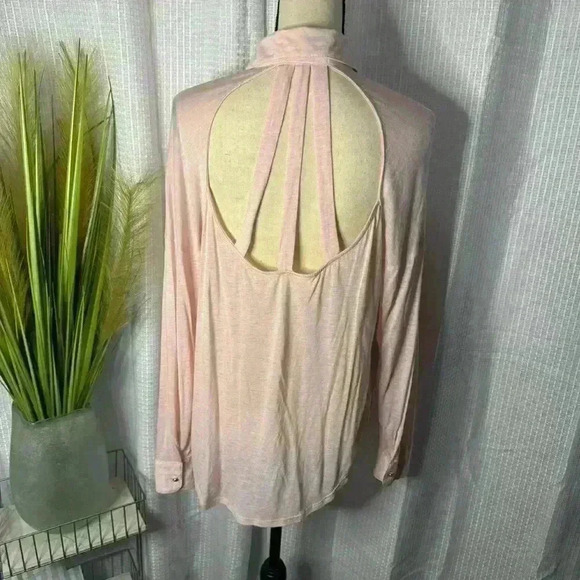 NWT Altar’d State Women’s Small Cut Out Back Long Sleeve Button Up Tunic Top - Picture 6 of 12